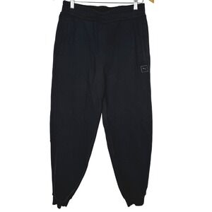 Puma Mens Black Fleece Jogger Sweatpants Elastic Waist Size Medium 882288-01